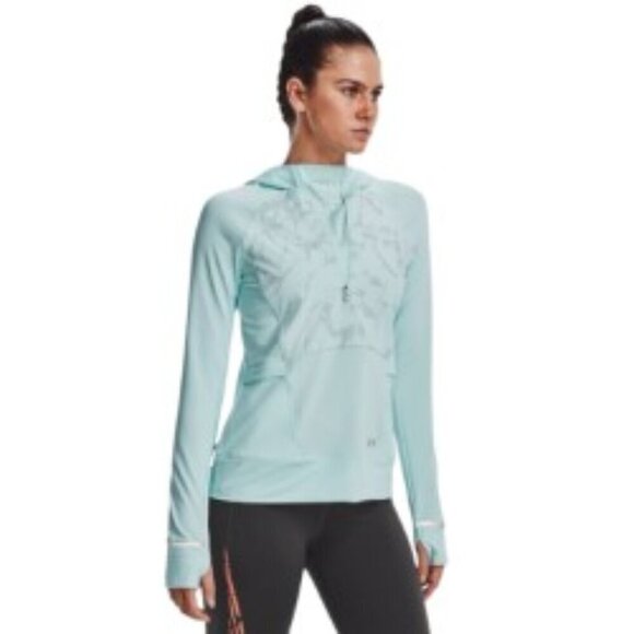 Under Armour Tops - Under Armour Outrun the Cold Hooded 1/2 Zip Sweatshirt Small